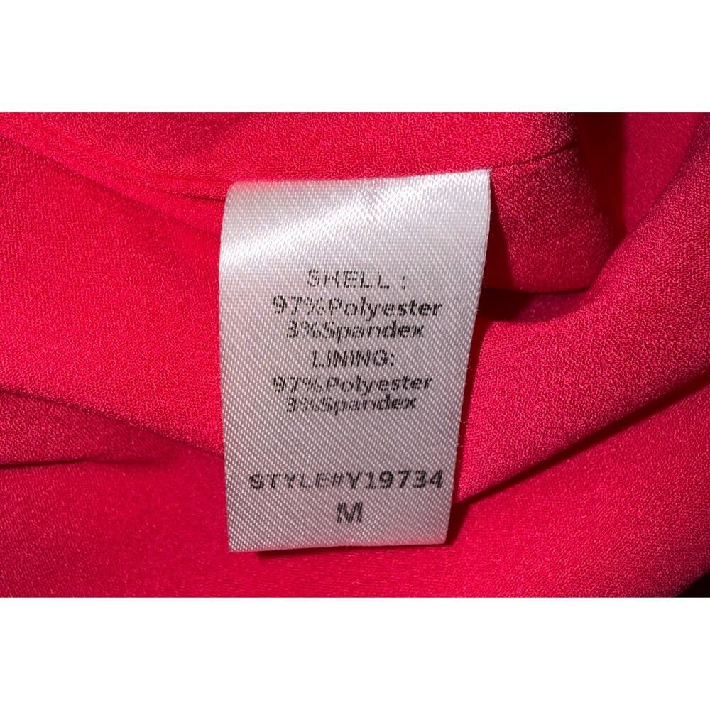 DO+BE Women's Hot Pink One Shoulder Ruffle Cocktail Party Dress‎ Size M - Picture 6 of 7